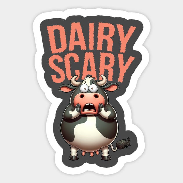Diary is Scary - Lactose free Sticker by peterdesigns